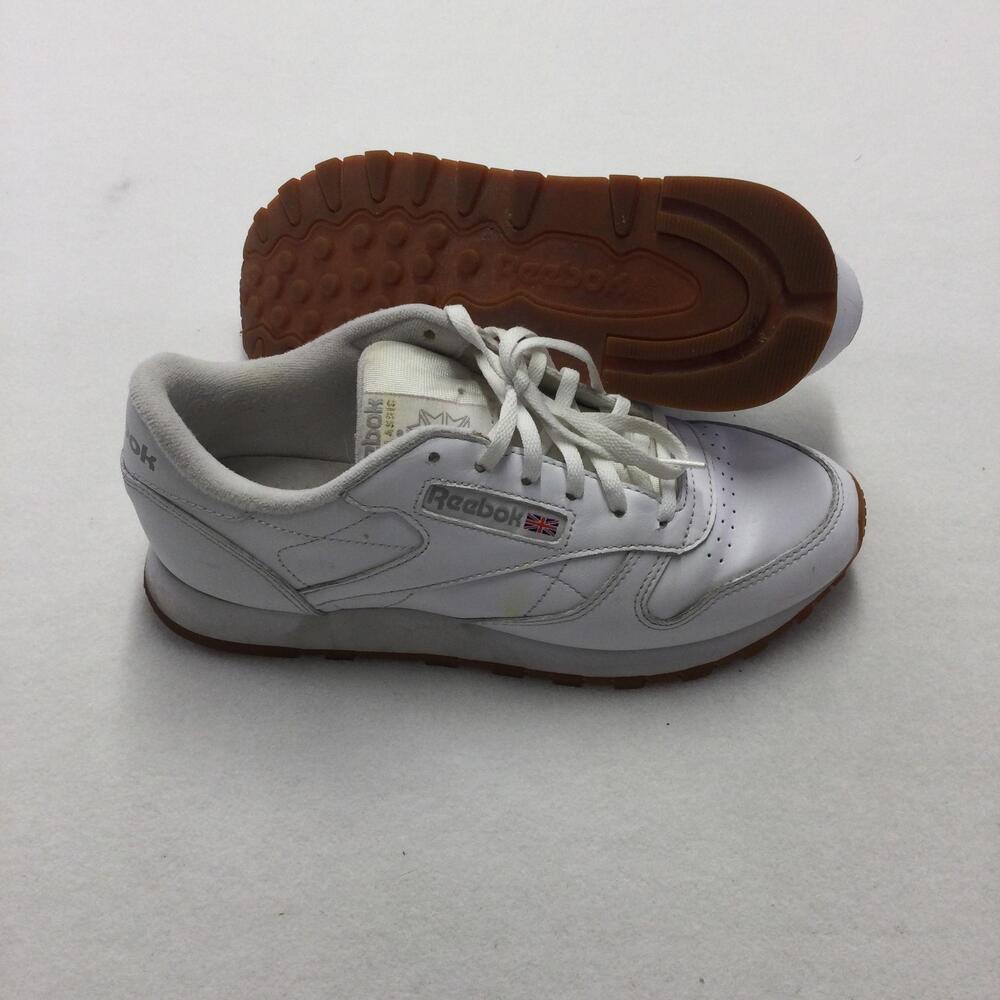 Reebok Classic Leather Shoes Womens Size 7.5 White Low Top Sneaker Runner
